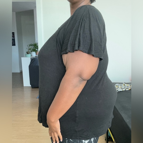 Faded Glory Black T-Shirt – Size 3X (22W/24W) - Picture 3 of 3